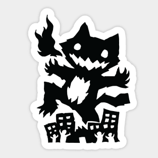 Kitty Kaiju Sticker